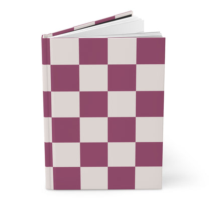 Burgundy checkers Journal