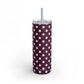 Burgundy dots Tumbler, 20oz