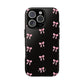 Crooked ribbon pattern black - tough case