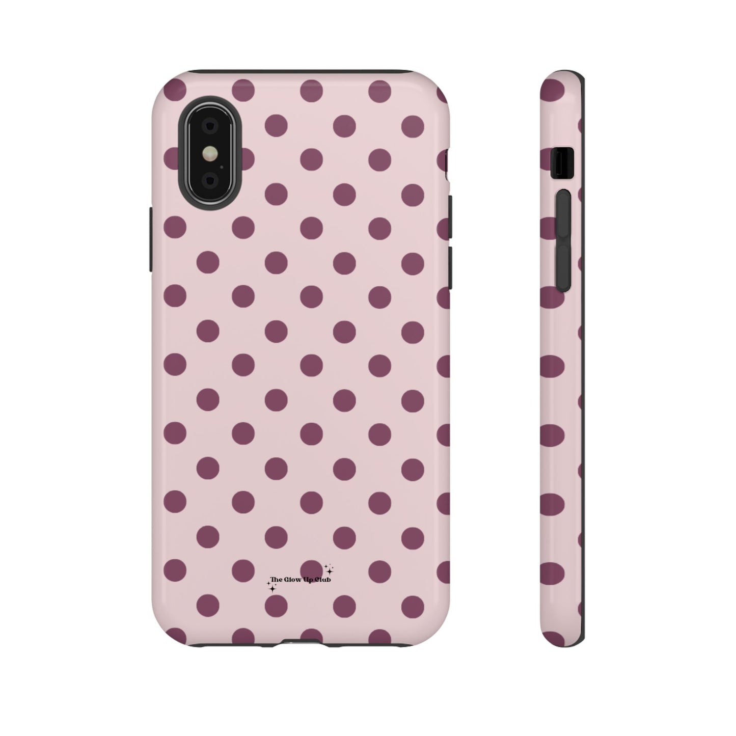 Pink and purple dots - tough case