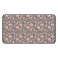 Small roses brown - Desk Mat