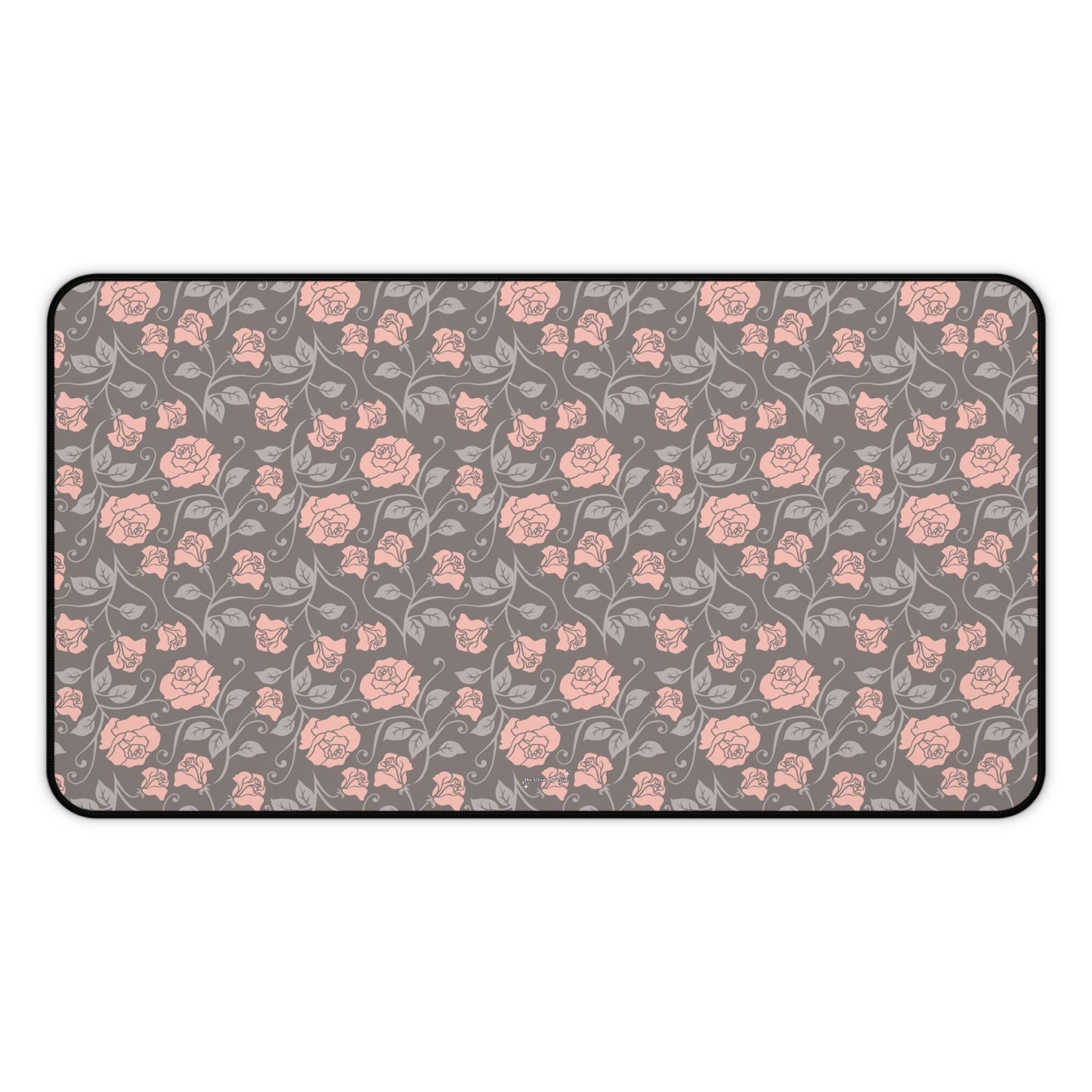 Small roses brown - Desk Mat