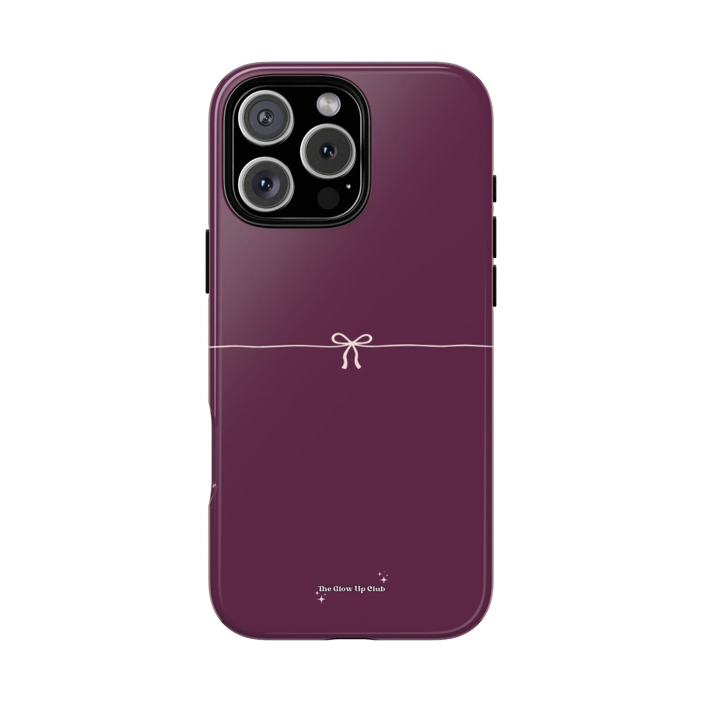 Simple ribbon burgundy - tough case