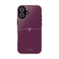 Simple ribbon burgundy - tough case