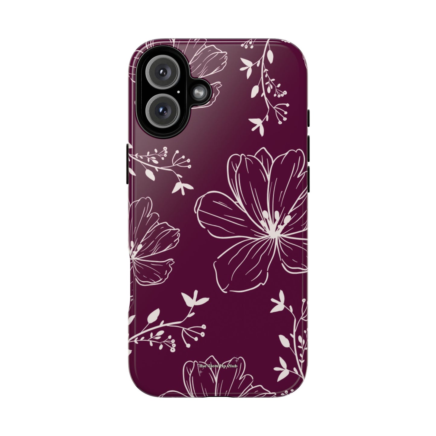 Realistic flowers burgundy - tough case