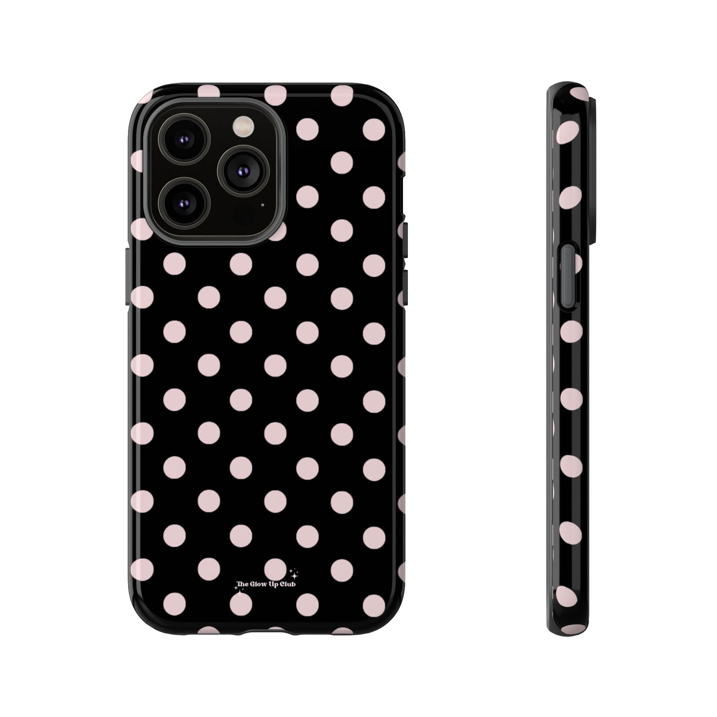 Black and pink dots - tough case