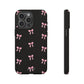 Crooked ribbon pattern black - tough case