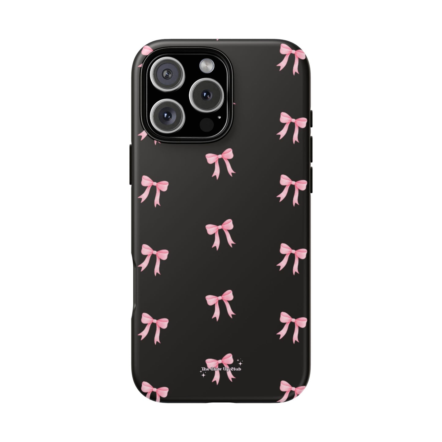 Crooked ribbon pattern black - tough case