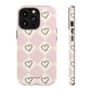 Pink heart checkers - tough case