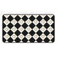 Black and cream heart checkers - Desk Mat