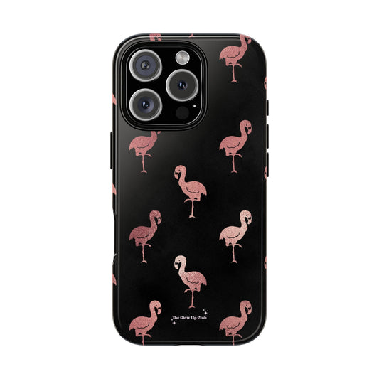 Rose gold flamingos - tough case