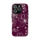 Realistic flowers burgundy - tough case