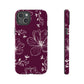 Realistic flowers burgundy - tough case