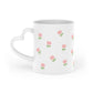 Mini tulip pattern Heart-Shaped Mug