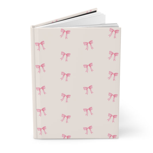 Crooked ribbon pattern cream Journal