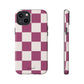 Burgundy checkers - tough case