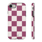 Burgundy checkers - tough case