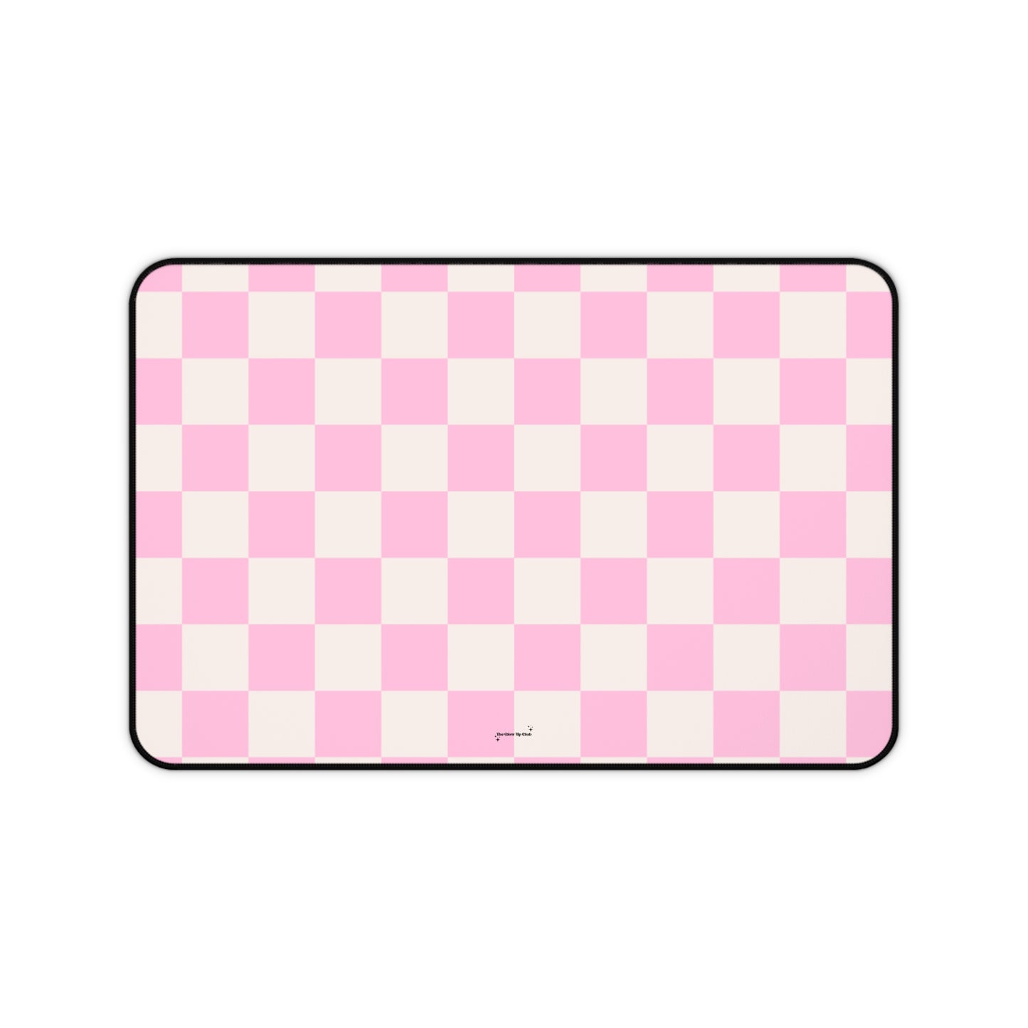 Bright pink checkers - Desk Mat