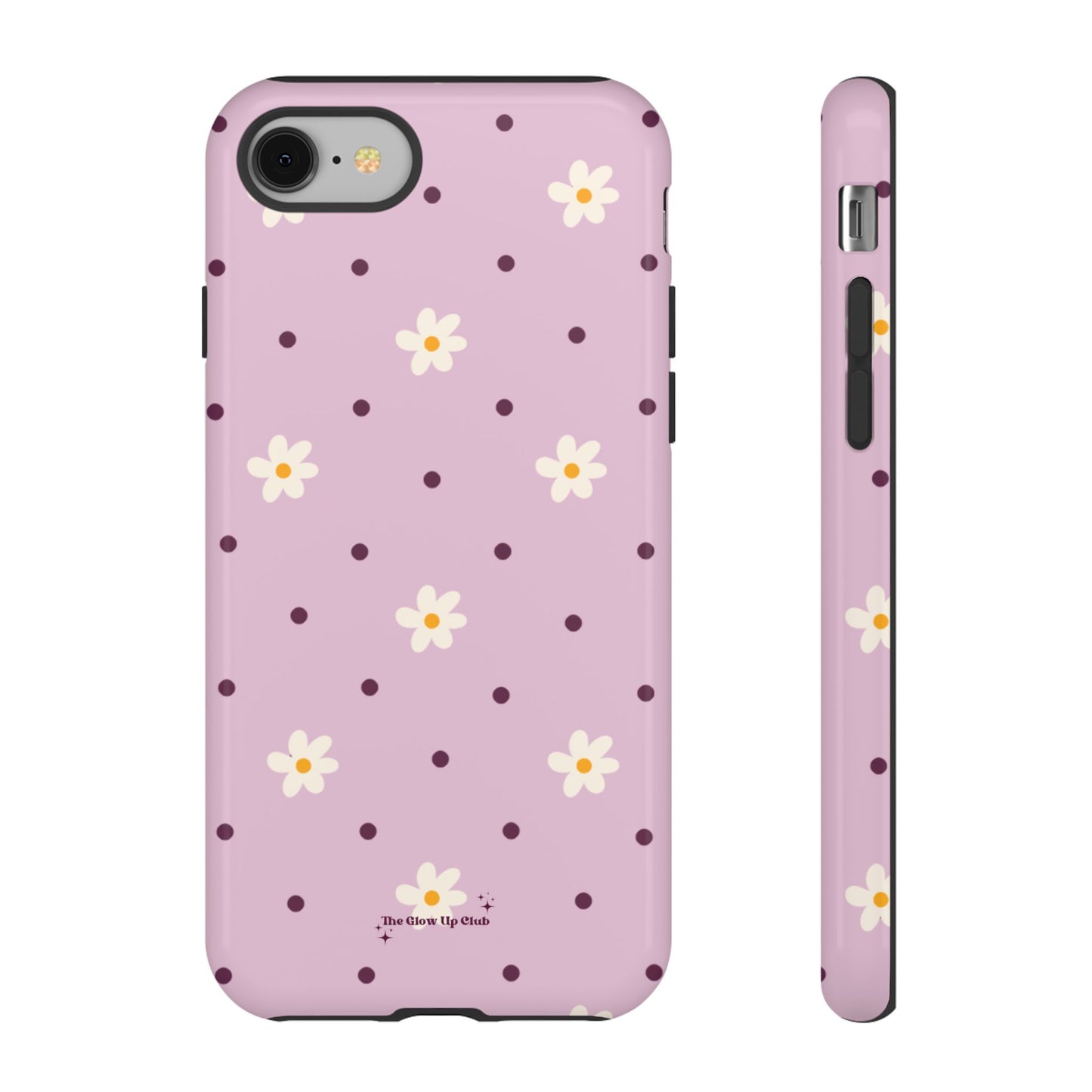 Flowers and dots pink - tough case