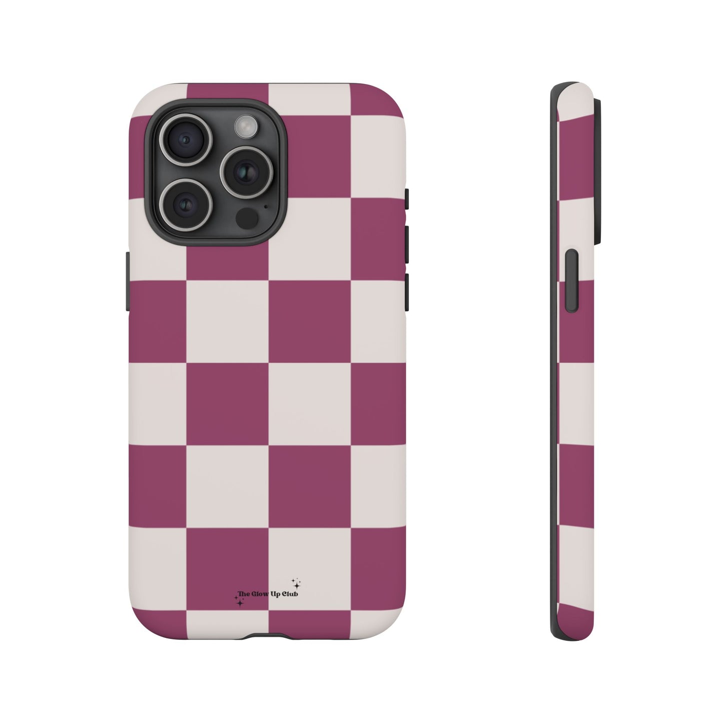 Burgundy checkers - tough case