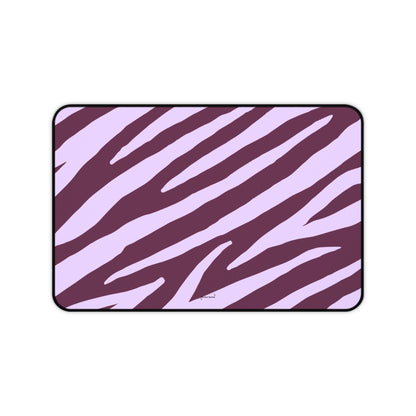 Zebra print purple - Desk Mat