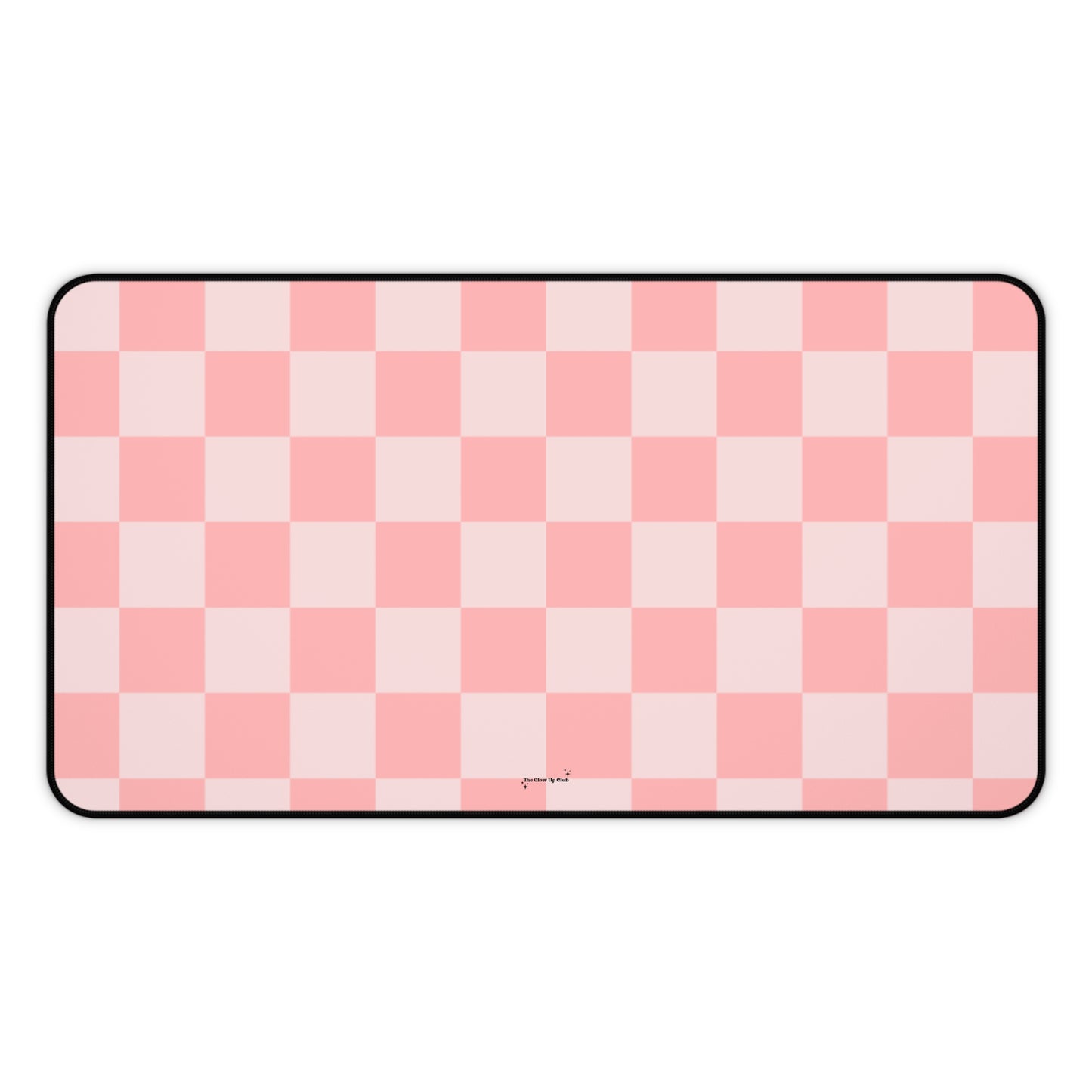 Pink checkers - Desk Mat