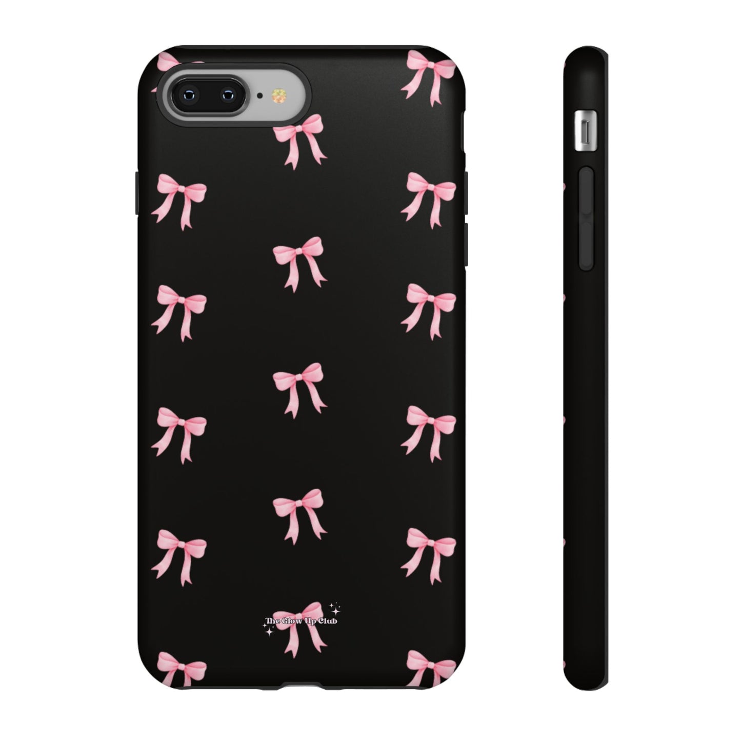 Crooked ribbon pattern black - tough case