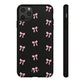 Crooked ribbon pattern black - tough case