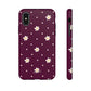 Flowers and dots burgundy - tough case