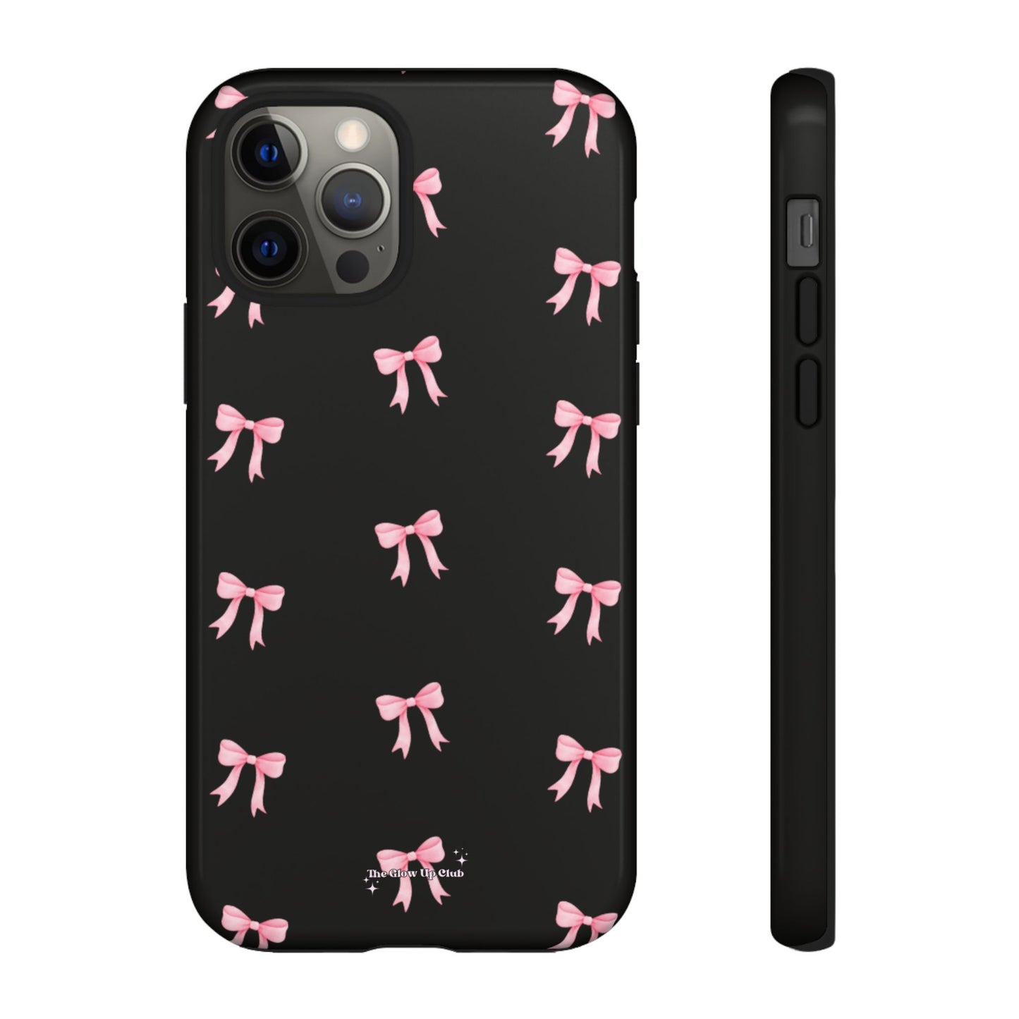 Crooked ribbon pattern black - tough case