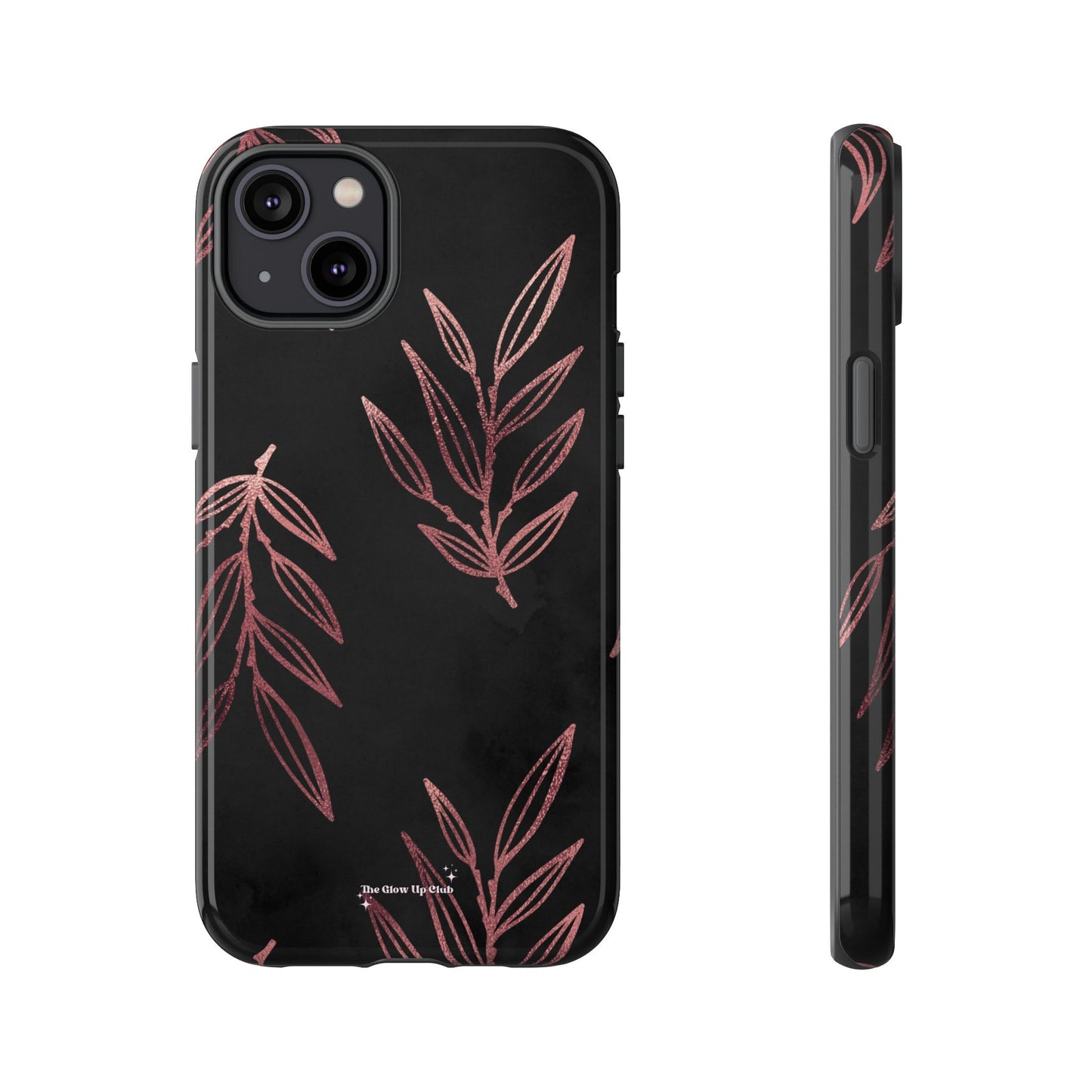 Rose gold leaves minimalistic - tough case