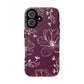 Realistic flowers burgundy - tough case