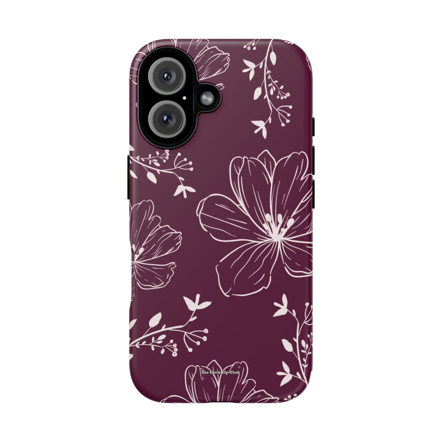 Realistic flowers burgundy - tough case