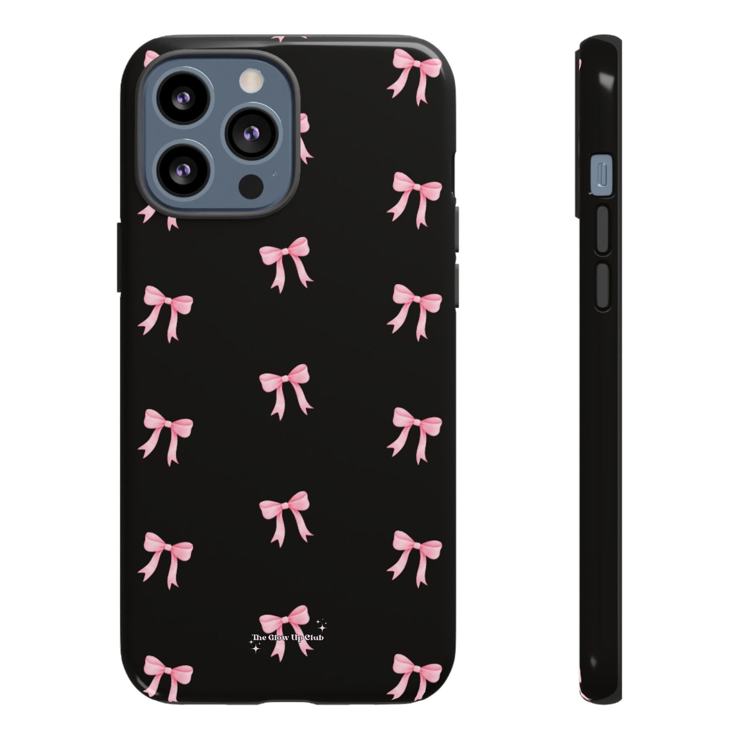 Crooked ribbon pattern black - tough case