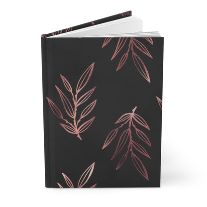 Rose gold leaves minimalistic Journal