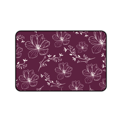 Realistic flowers burgundy - Desk Mat