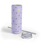 Flowers and dots purple Tumbler, 20oz