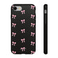 Crooked ribbon pattern black - tough case