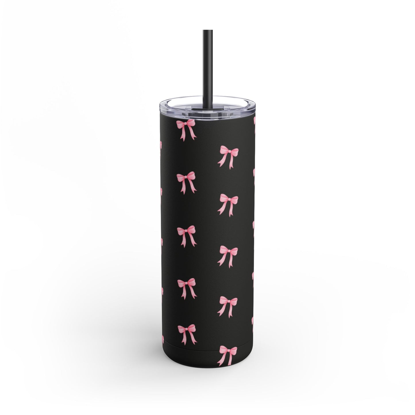 Crooked ribbon pattern black Tumbler, 20oz