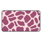 Burgundy giraffe - Desk Mat