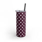 Burgundy dots Tumbler, 20oz