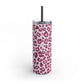 Leopard print double pink Tumbler, 20oz