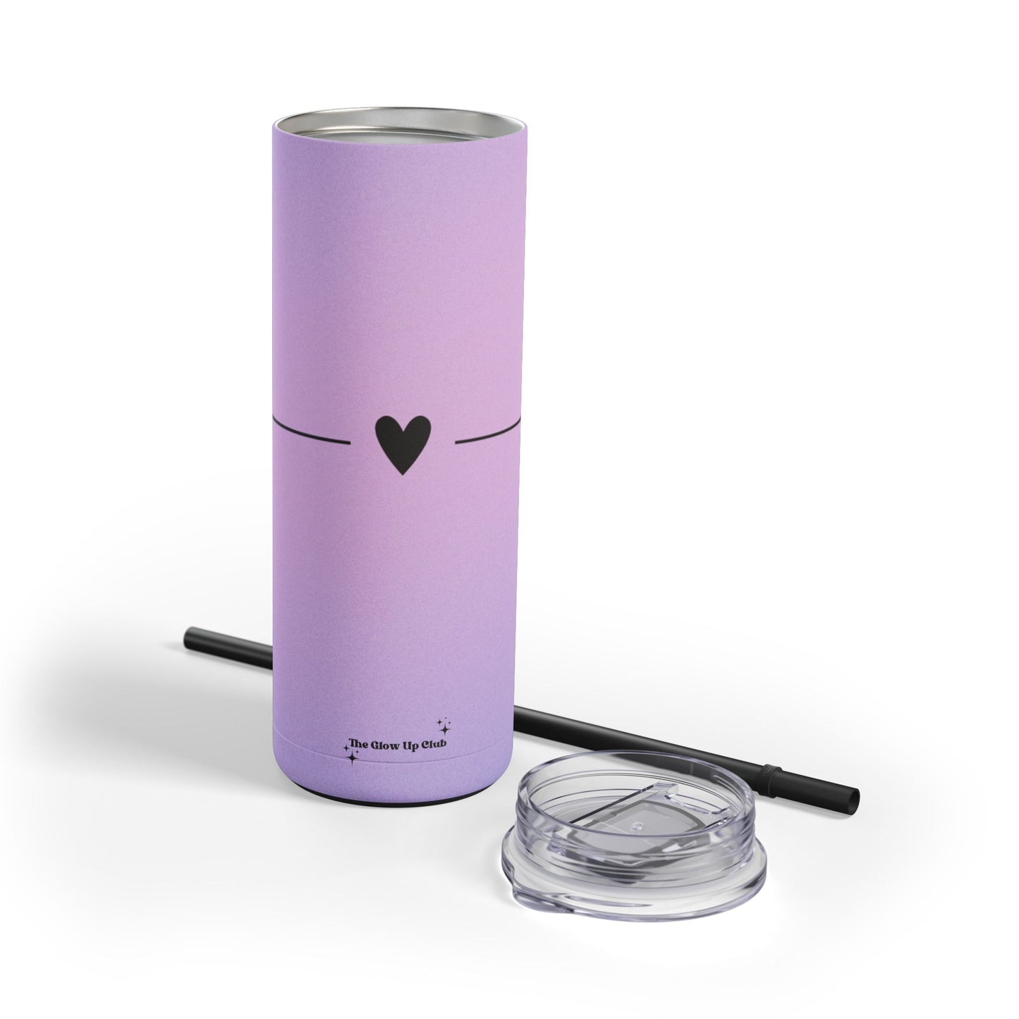 Pastel heart purple Tumbler, 20oz