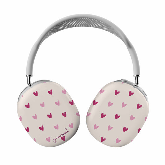 Cream heart pattern - AirPod Max Cases