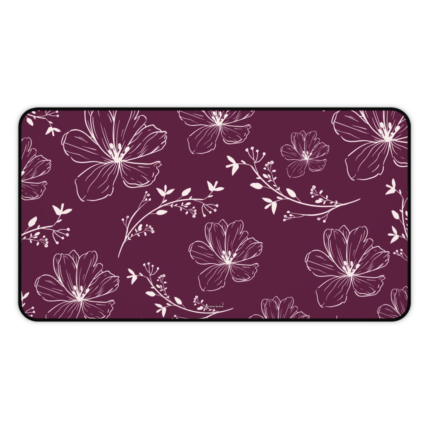 Realistic flowers burgundy - Desk Mat