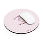 In a world full of sheep, be a unicorn, pink - Round Small Mouse Pad