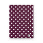 Burgundy dots Journal