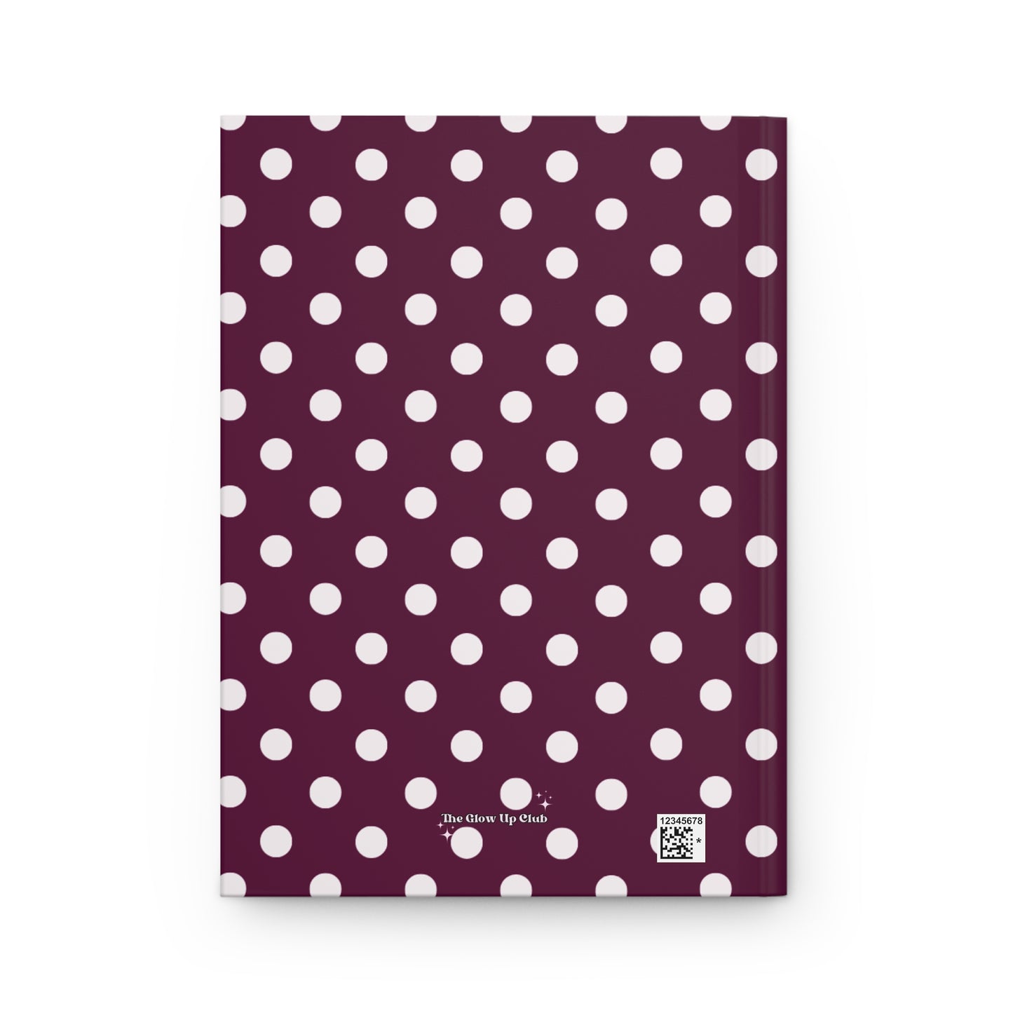 Burgundy dots Journal