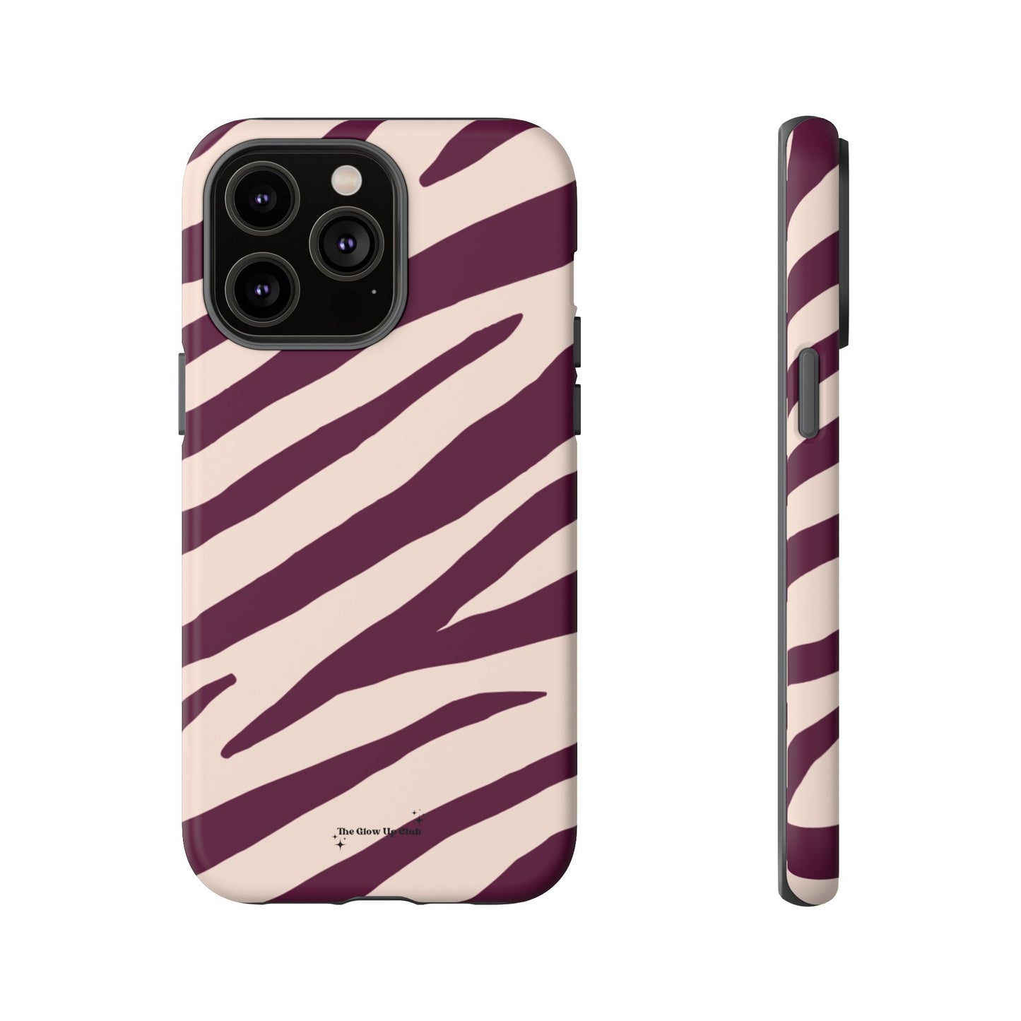 Zebra print cream - tough case