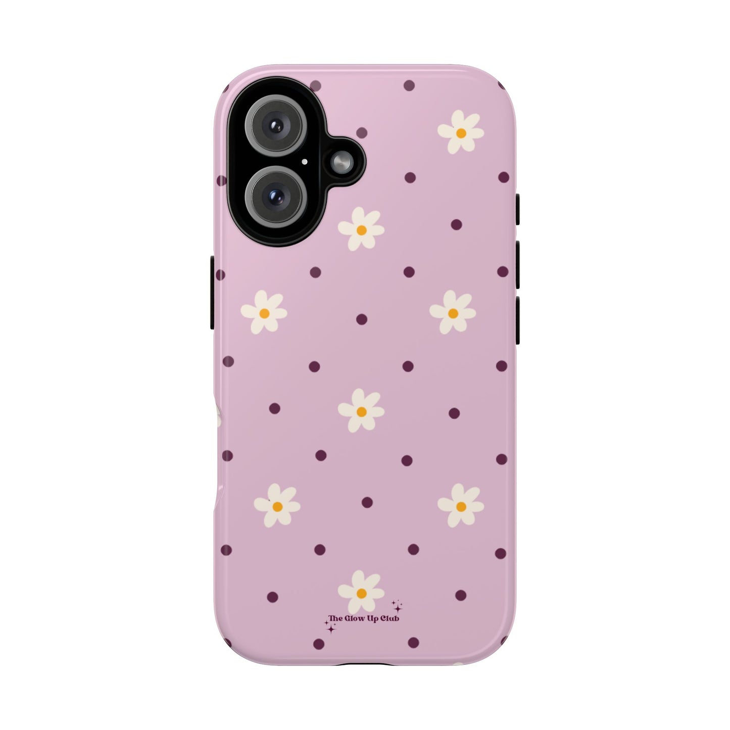 Flowers and dots pink - tough case